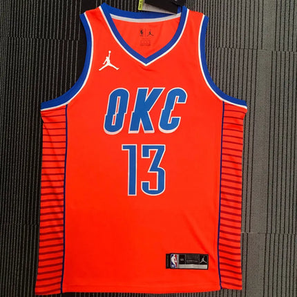 Oklahoma City 2021/22 Orange NBA Jersey