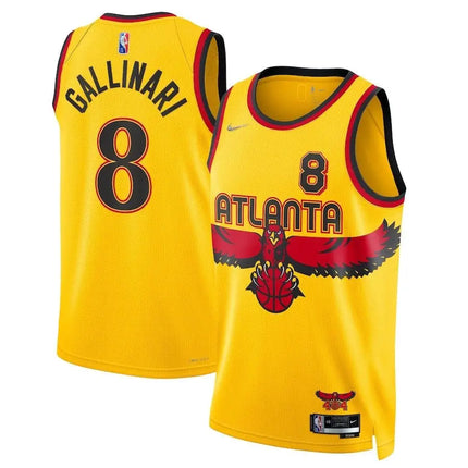 NBA Atlanta Hawks Nike "City Edition" Yellow Jersey 2021/22