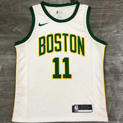 White-Yellow-Green Celtics NBA Jersey 2021/22