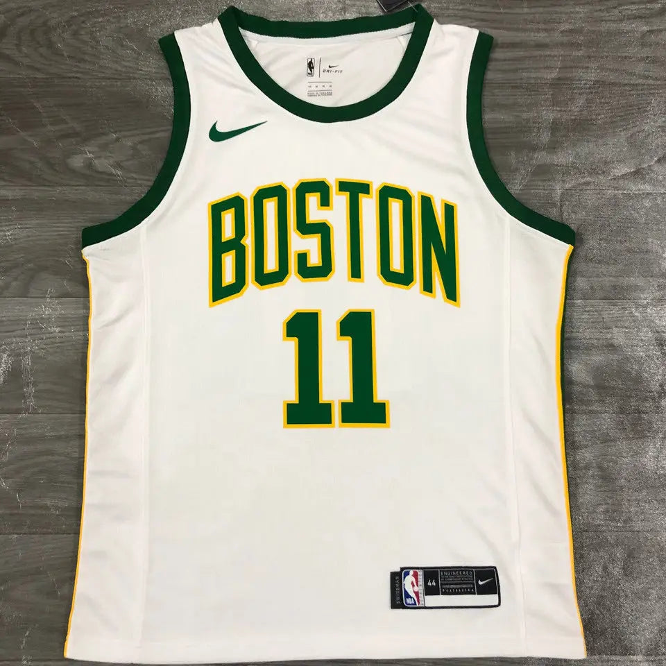 White-Yellow-Green Celtics NBA Jersey 2021/22