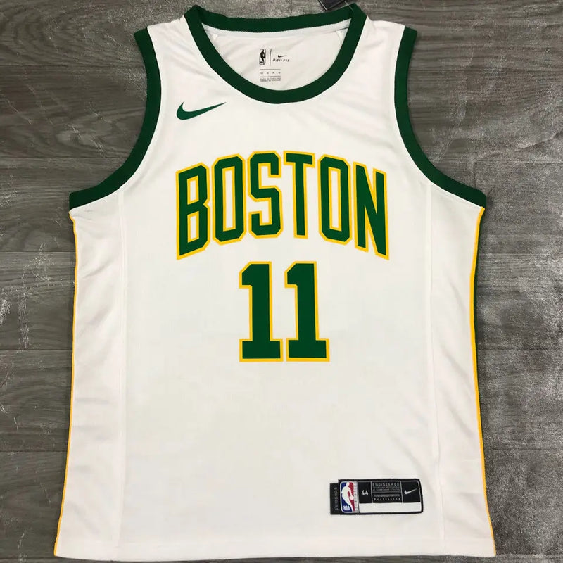White-Yellow-Green Celtics NBA Jersey 2021/22