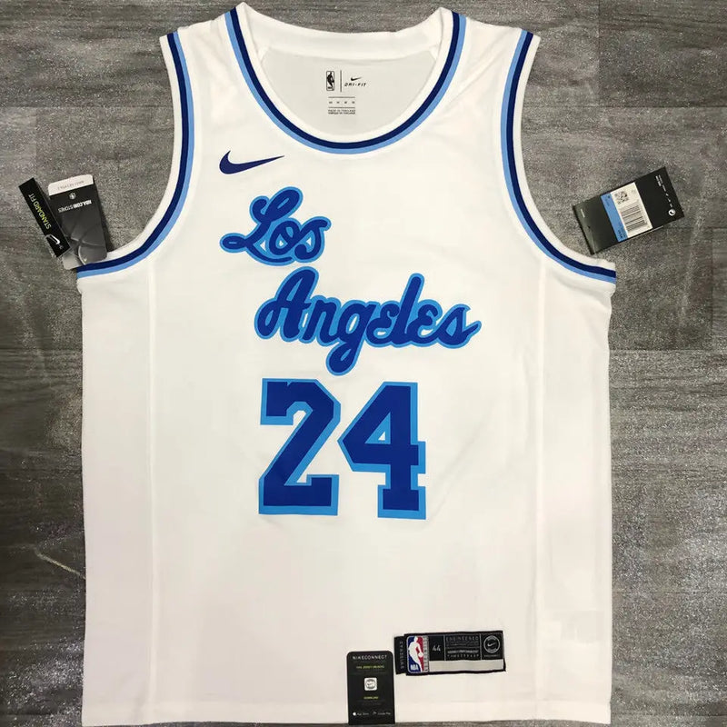 White NBA "Los Angeles" Lakers 2021/22 Jersey