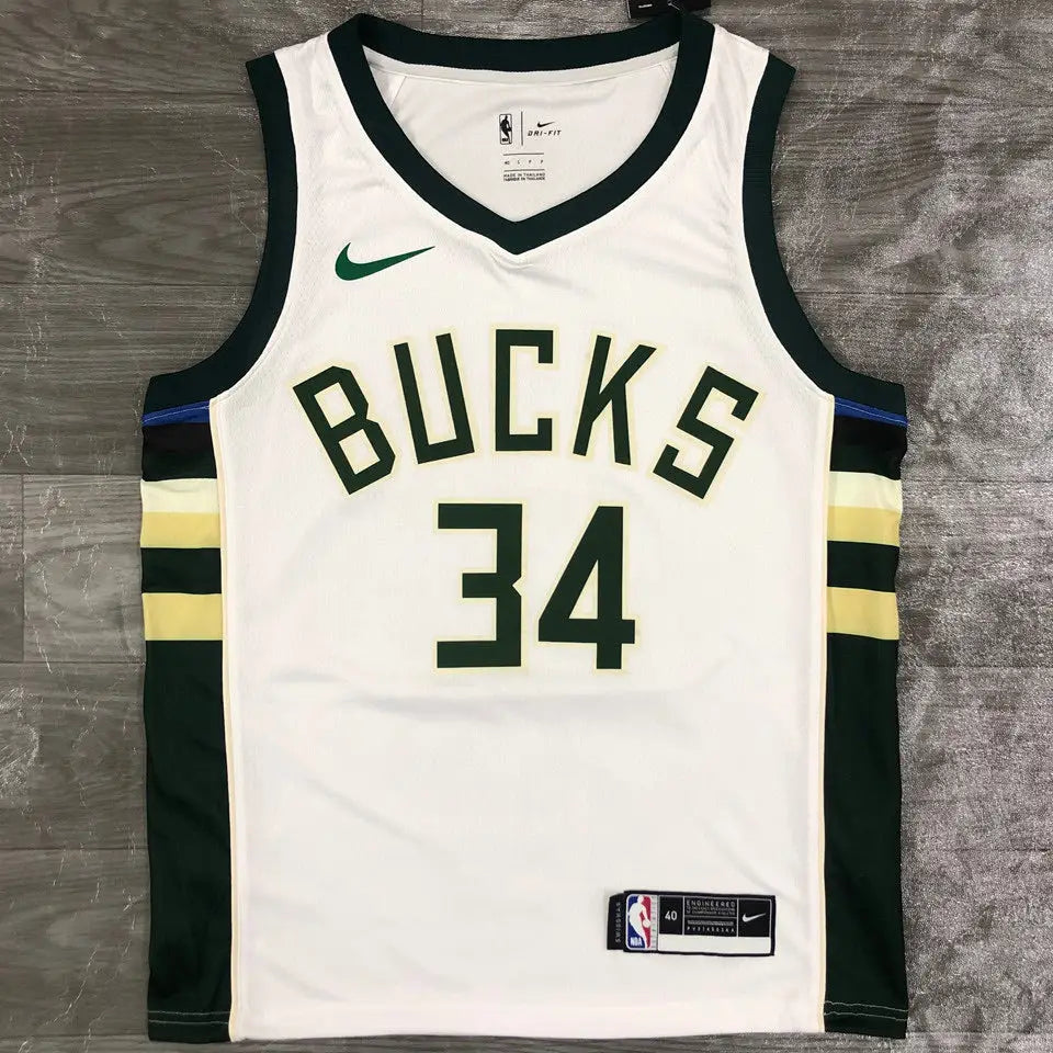 NBA White Milwaukee Bucks 2021/22 Jersey