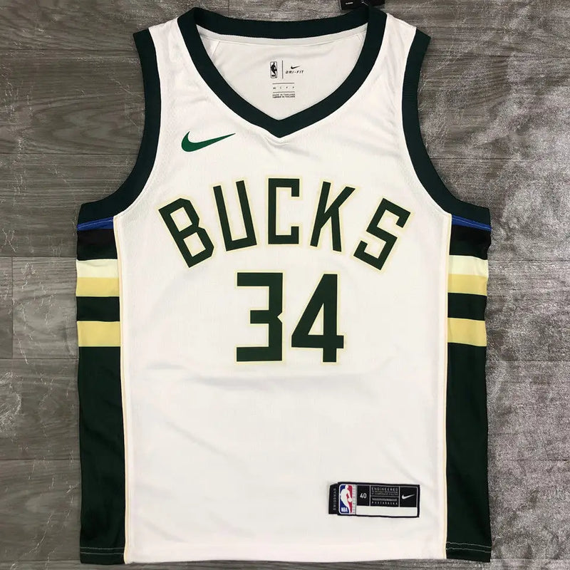 NBA White Milwaukee Bucks 2021/22 Jersey