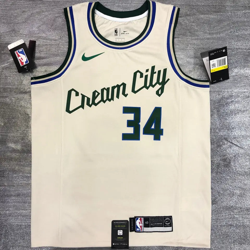NBA White Milwaukee Bucks Jersey 2021/22