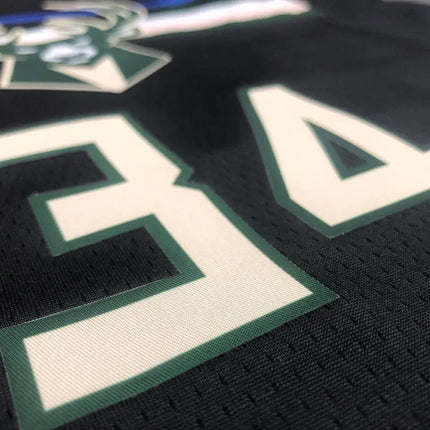 NBA Jersey with Black Milwaukee Bucks 2021/22 Logo