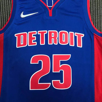 NBA Detroit Pistons City Edition Blue Jersey 2021/22