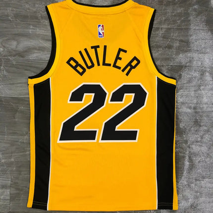 Yellow NBA Miami Heat Jersey 2021/22