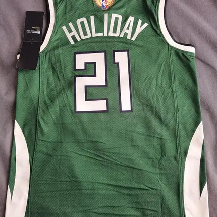 NBA Jrue Holiday Milwaukee Bucks 2021/22 Playoff Jersey