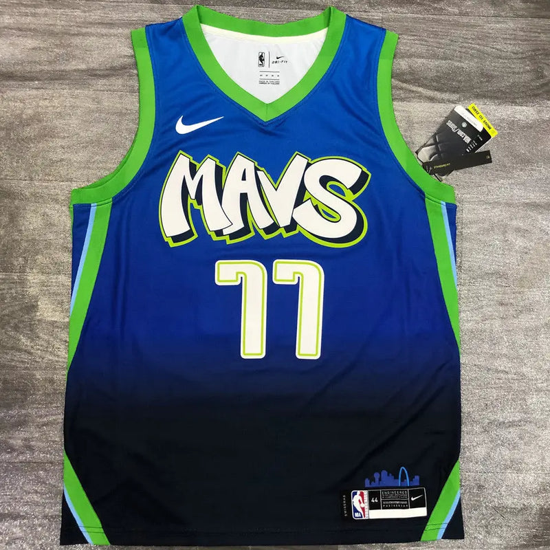 NBA "MAVS" Blue Dallas Mavericks Jersey 2021/22