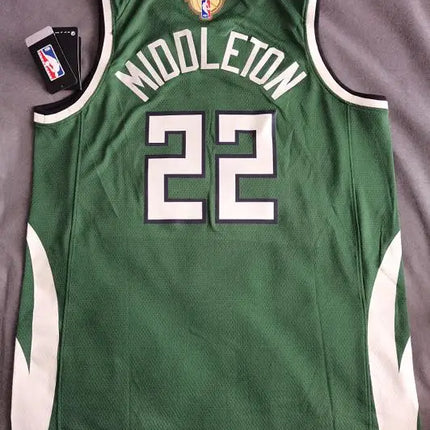 NBA JERSEY MIDDLETON Milwaukee Bucks Playoffs 2021/22
