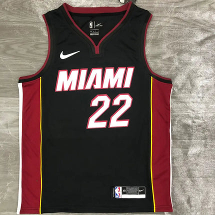 Black-Red Miami Heat NBA Jersey 2021/22