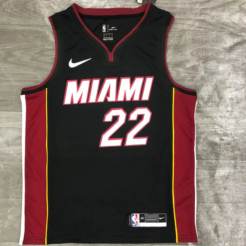 Black-Red Miami Heat NBA Jersey 2021/22