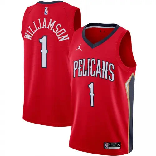 Maglia NBA New Orleans Pelicans Rossa 2020/21_maglia_calcio_prezzo_basso_ L’OutfitdelCalcio.