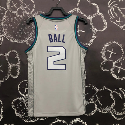 NBA Retro Grey Charlotte Hornets Jersey 2019/20
