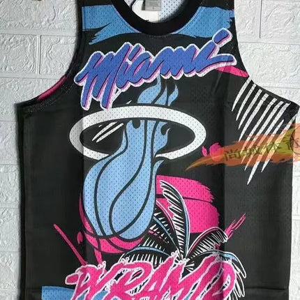 NBA Retro Mitchell And Ness Miami Jersey
