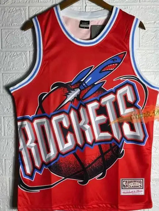 NBA Retro Rockets Mitchell and Ness Jersey