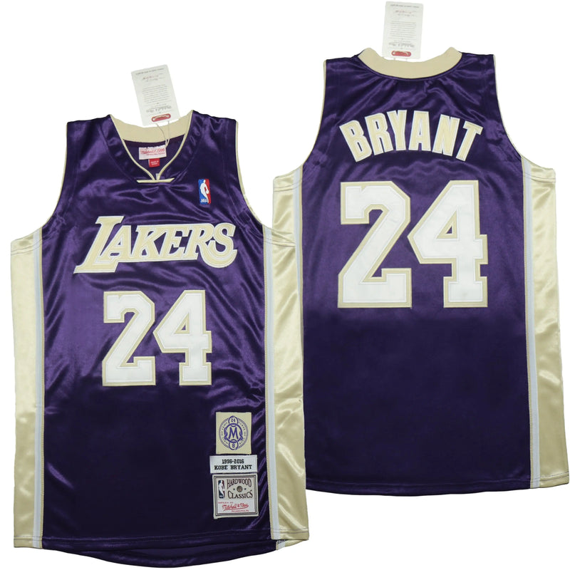 Retro NBA Jersey Purple K.Bryant #24 Los Angeles Lakers Mamba Hall of Fame