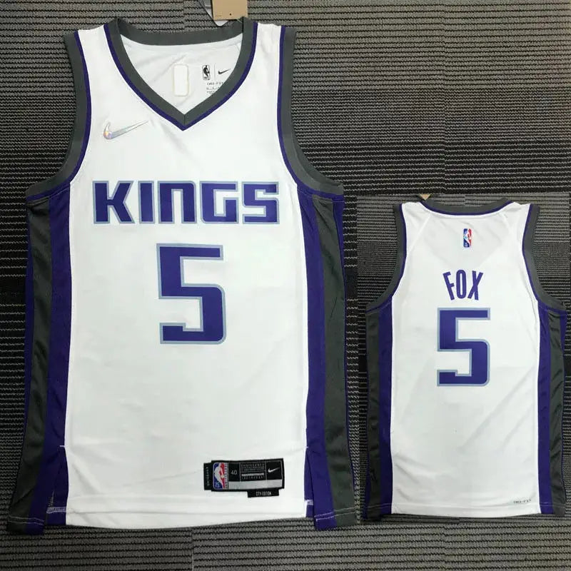 NBA Sacramento Kings White Jersey 2021/22