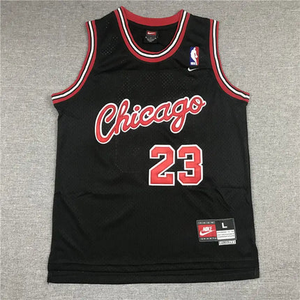 NBA Black Jersey Kids Chicago Bulls
