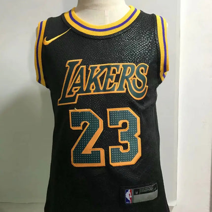 NBA Black Jersey Kids Los Angeles Lakers
