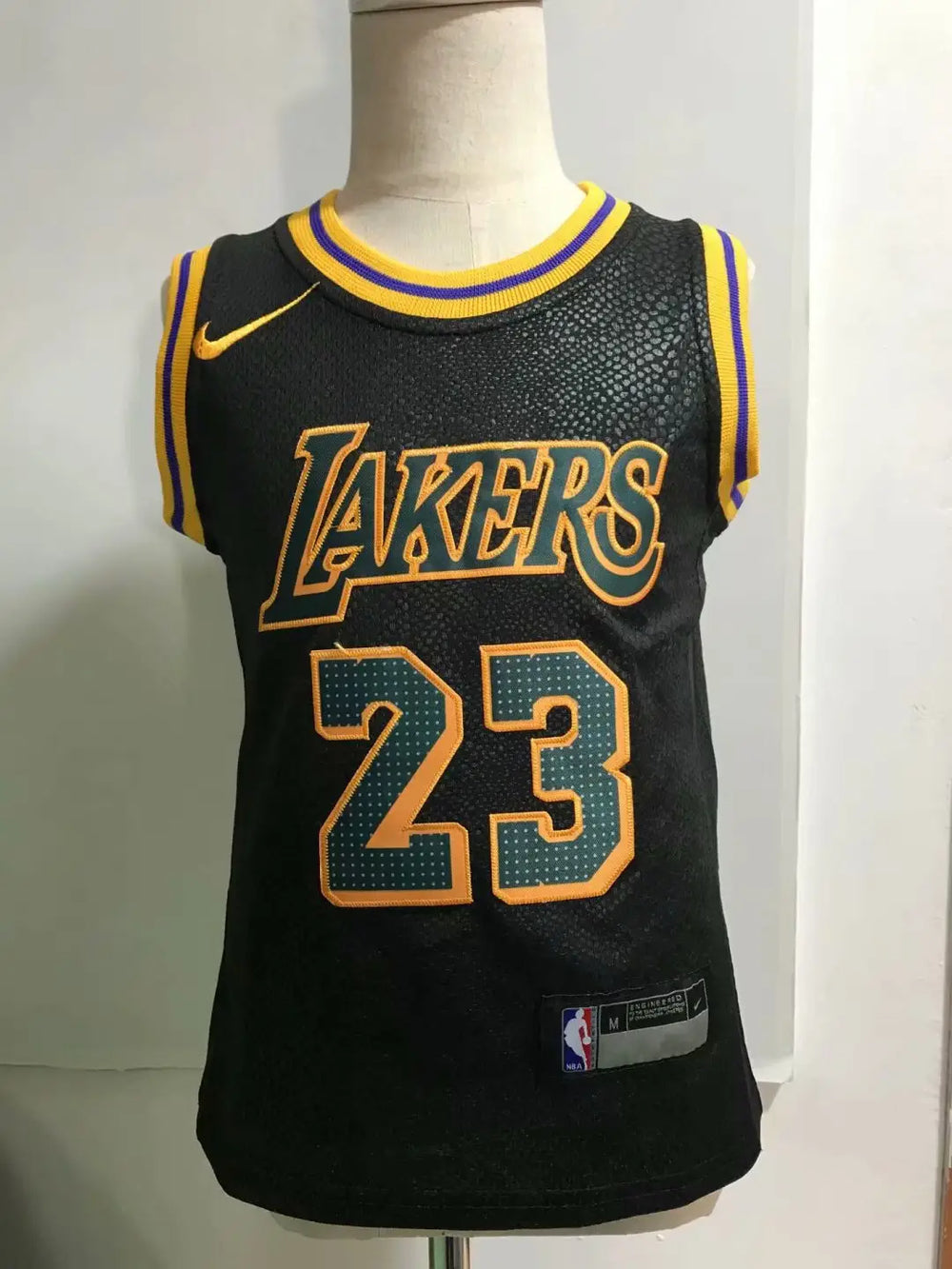 NBA Black Jersey Kids Los Angeles Lakers