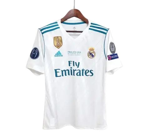 REAL MADRID CHAMPIONS LEAGUE FINAL 2018 JERSEY [WITH PATCHES INCLUDED]