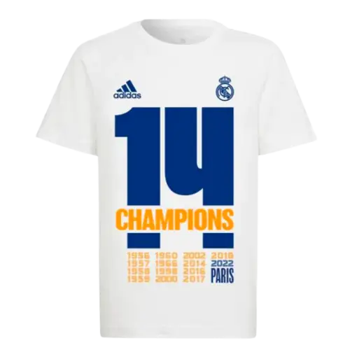 REAL MADRID SPECIAL EDITION JERSEY 14-TIME CHAMPIONS LEAGUE WINNER 2021/22