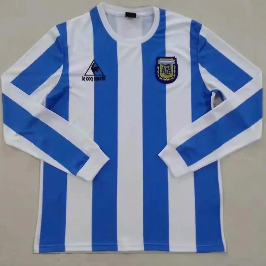 Argentina Home 1986/87 Long Sleeve Retro Shirt (National Teams)