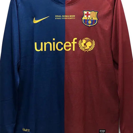 Barcelona Home 2008/09 Long Sleeve Retro Shirt