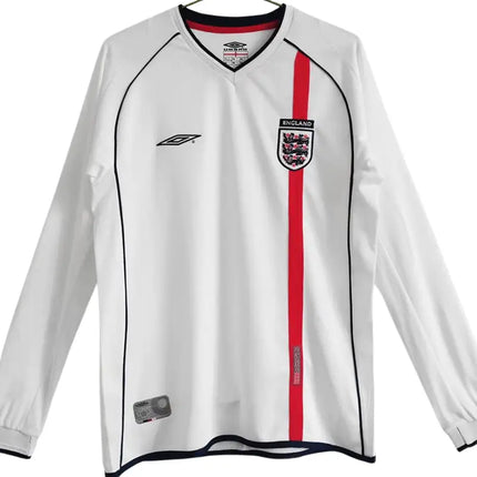 Retro England Long Sleeve Home Shirt 2002/03 (National Teams)