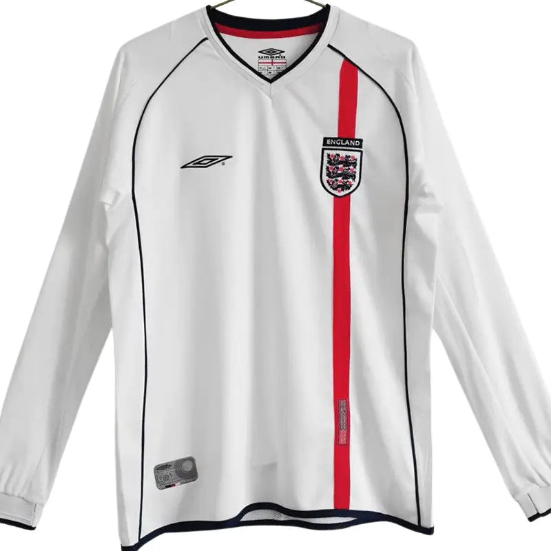 Retro England Long Sleeve Home Shirt 2002/03 (National Teams)