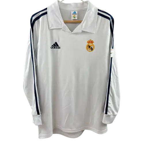 REAL MADRID HOME RETRO LONG-SLEEVED SHIRT 2001