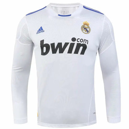 Real Madrid Home Long-Sleeve Retro Jersey 2010/11