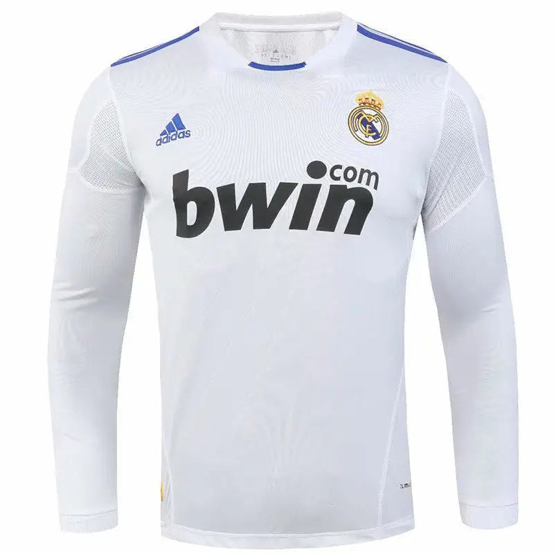 Real Madrid Home Long-Sleeve Retro Jersey 2010/11