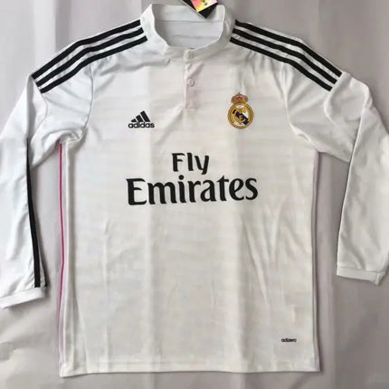 Real Madrid 2014/15 Home Long-Sleeve Retro Jersey