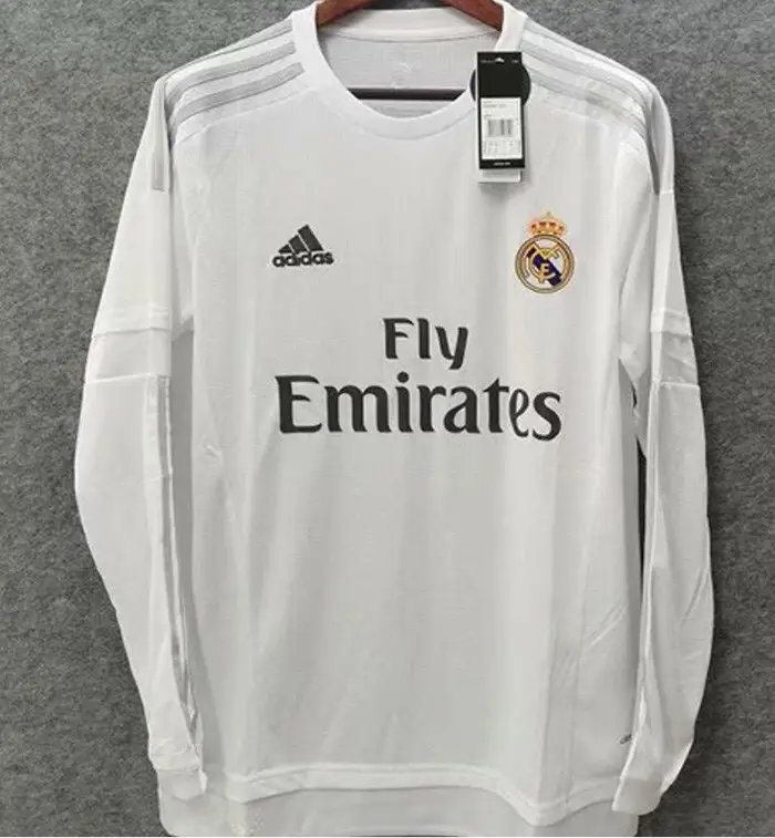 Real Madrid 2015/16 Home Long Sleeve Retro Shirt
