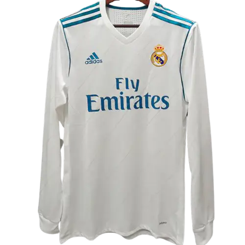 REAL MADRID HOME 2017/18 LONG SLEEVE RETRO JERSEY