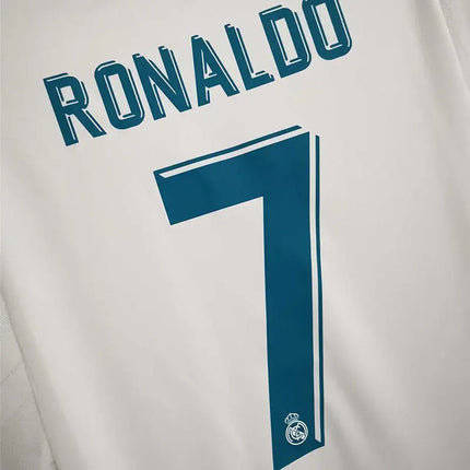Real Madrid Long Sleeve Retro Home Shirt 2017/18