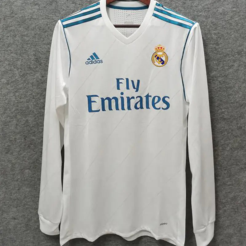 Real Madrid Long Sleeve Retro Home Shirt 2017/18