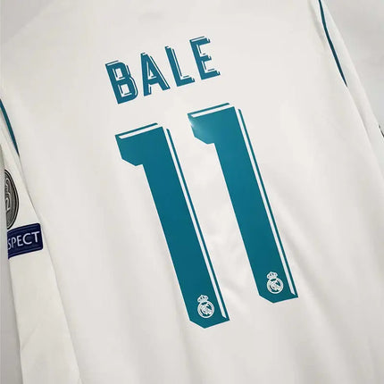 Real Madrid Long Sleeve Retro Home Shirt 2017/18