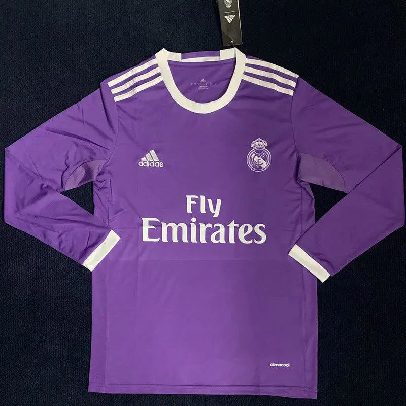 Real Madrid Away Retro Long Sleeve Shirt 2016/17