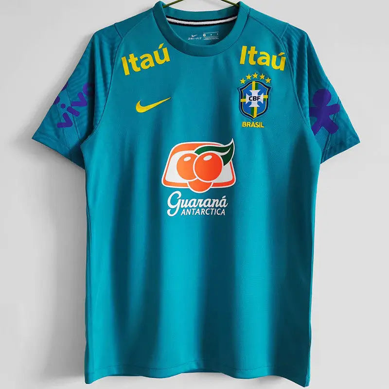 Brazil 2020/21 Blue Retro Training Jersey (National Teams)