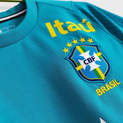 Brazil 2020/21 Blue Retro Training Jersey (National Teams)