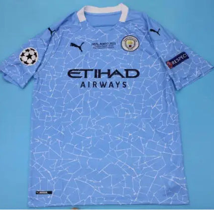 Retro Manchester City Home 2020/21 Special Edition "Champions League Final Porto 2021" Jersey