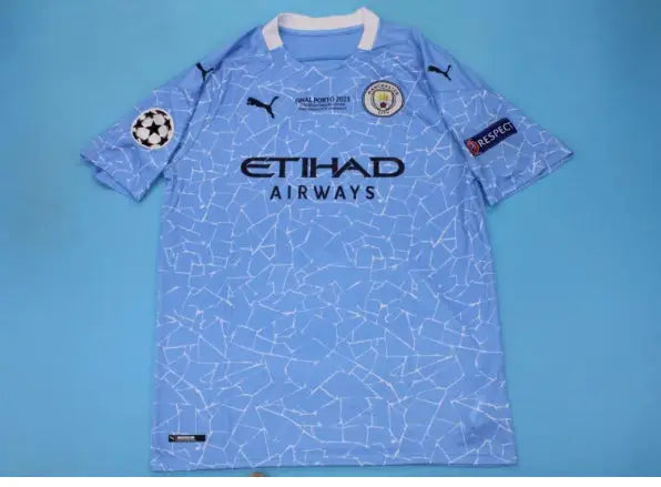 Retro Manchester City Home 2020/21 Special Edition "Champions League Final Porto 2021" Jersey