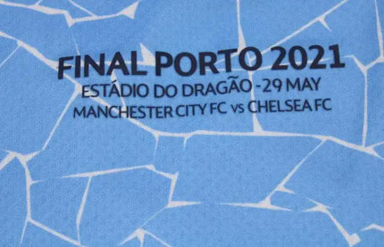 Retro Manchester City Home 2020/21 Special Edition "Champions League Final Porto 2021" Jersey