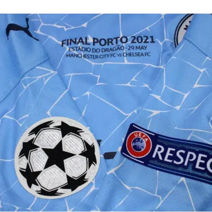 Retro Manchester City Home 2020/21 Special Edition "Champions League Final Porto 2021" Jersey