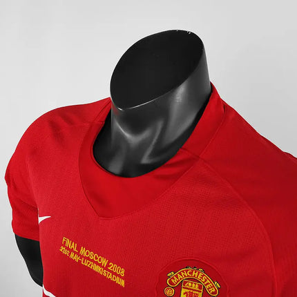 Retro Manchester United Home Shirt 2007/08 UCL Final Edition