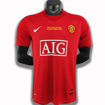 Retro Manchester United Home Shirt 2007/08 UCL Final Edition
